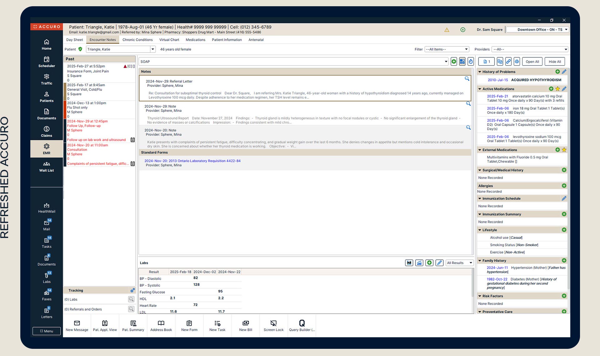 Refreshed EMR
